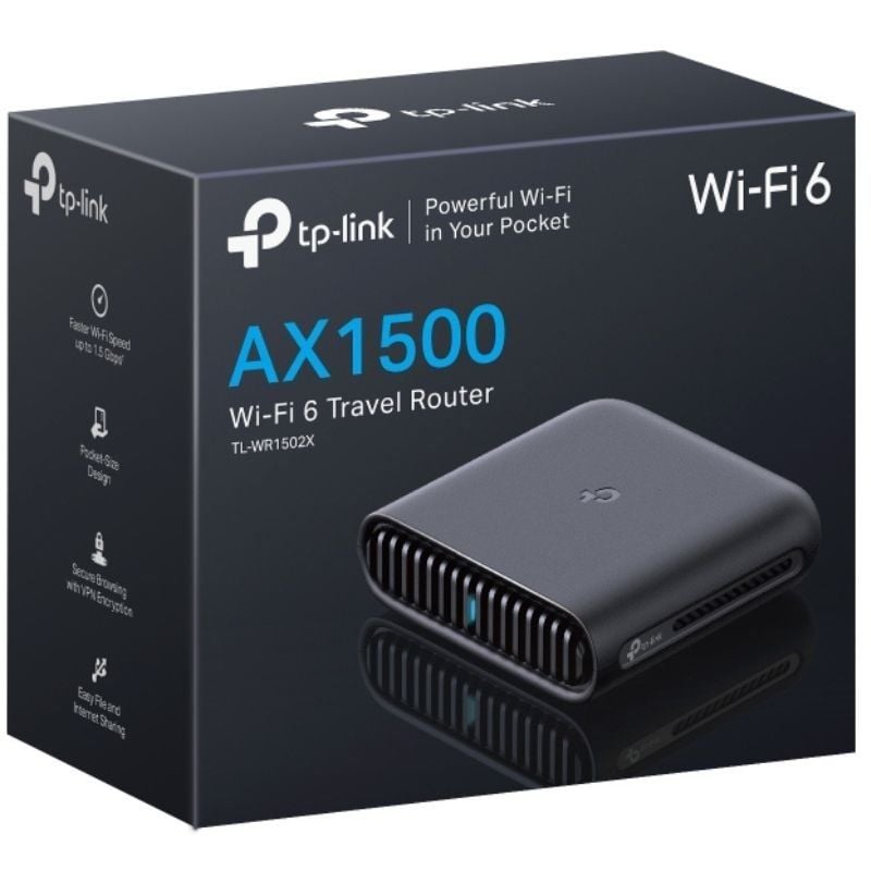 Tp-link Tl-wr1502x 1500mbps / 2.4ghz 5ghz / 802.11ax / Ac / N / a / B / G / N Router de Viagem sem…