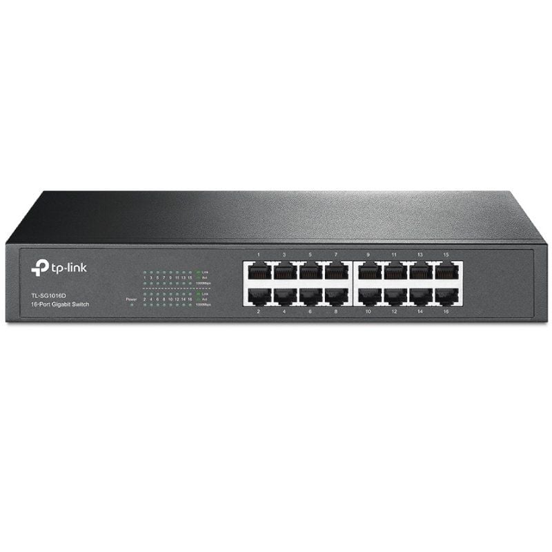 Switch Tp-link Tl-sg1016d 16 Portas / Rj-45 10 / 100 / 1000