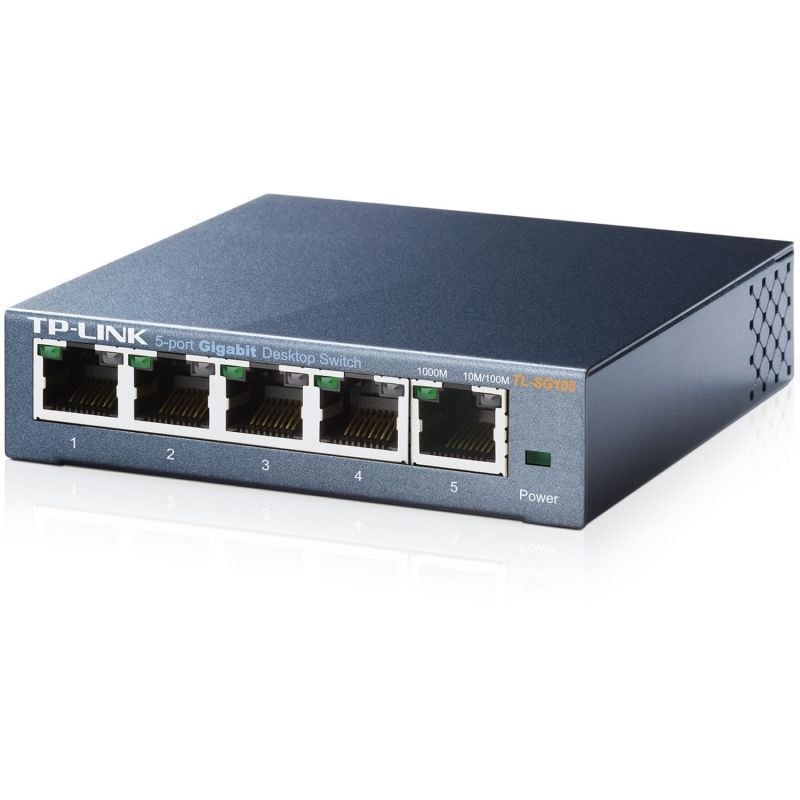 Switch Tp-link Tl-sg105 5 Portas / Rj-45 10 / 100 / 1000