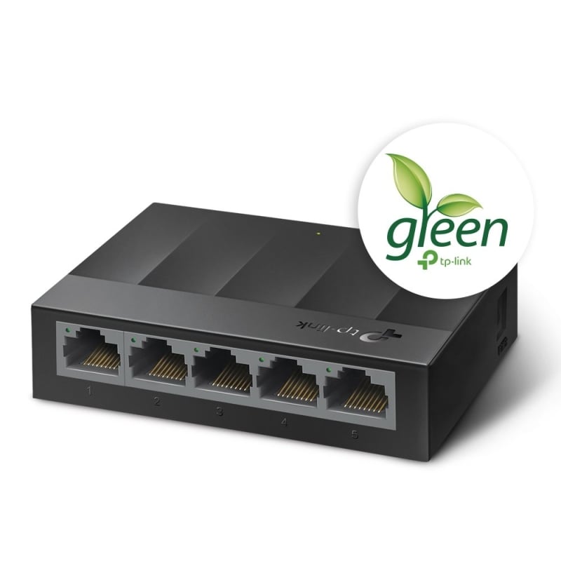 Switch Tp-link LS1005G de 5 Portas / Rj-45 10 / 100 / 1000