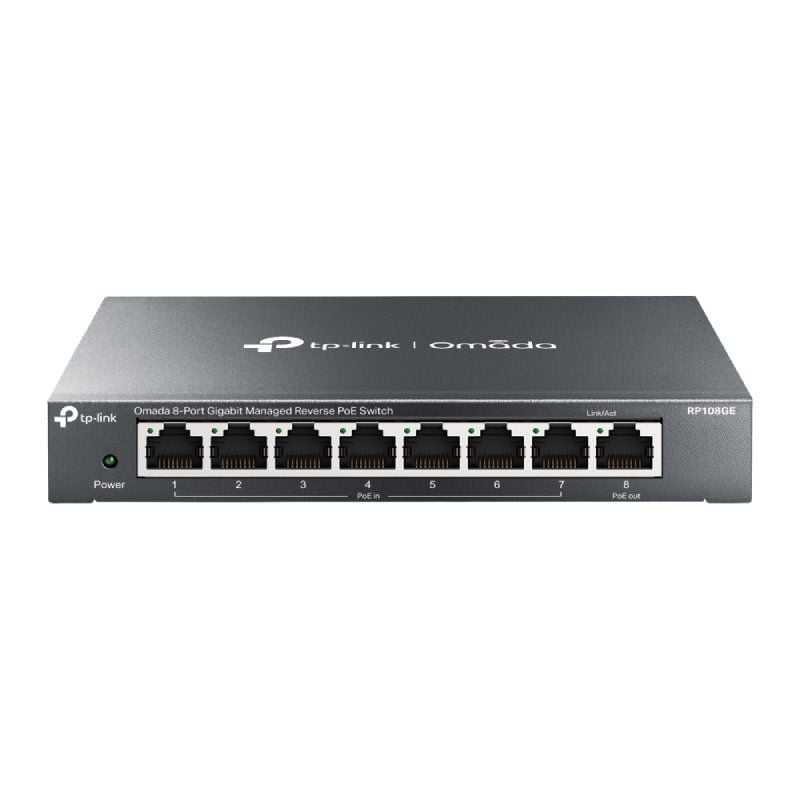 Switch Tp-link Tl-rp108ge 8 Portas / Rj-45 10 / 100 / 1000 Poe