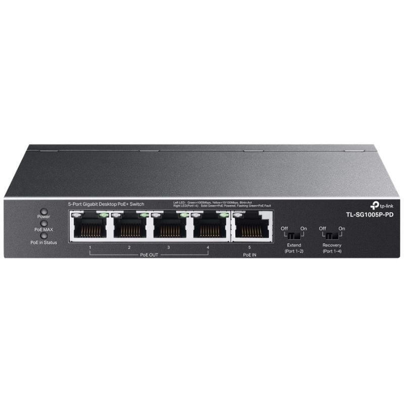 Switch Tp-link Tl-sg1005p-pd 5 Portas / Rj-45 1 / 2.5gbps Poe