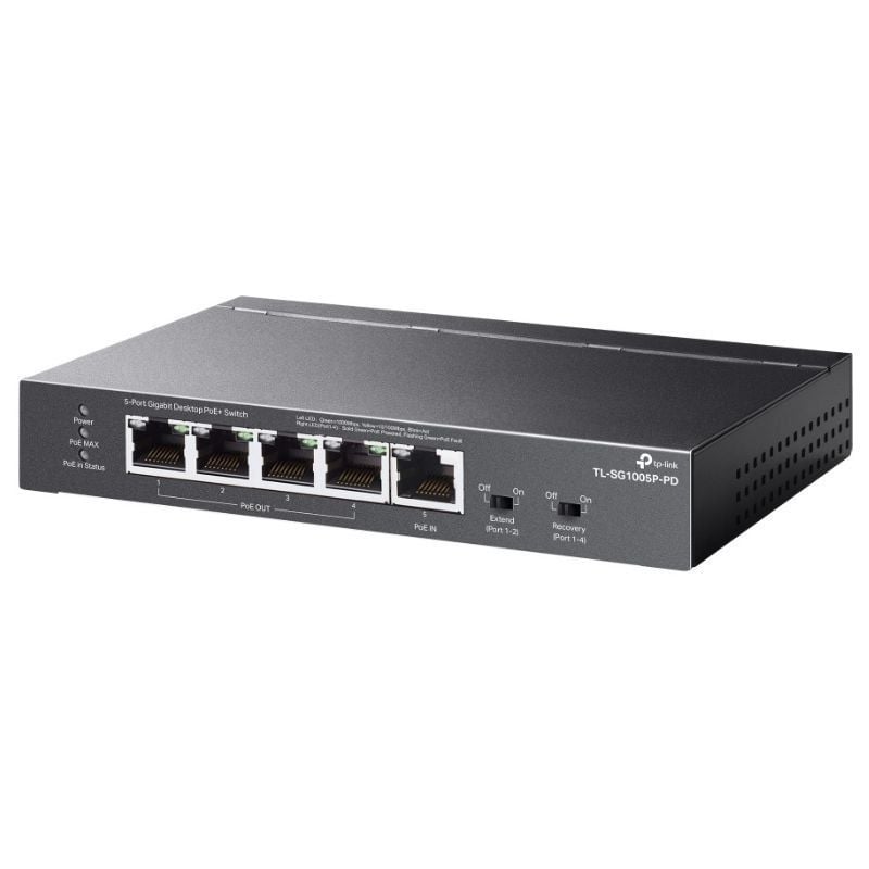 Switch Tp-link Tl-sg1005p-pd 5 Portas / Rj-45 1 / 2.5gbps Poe