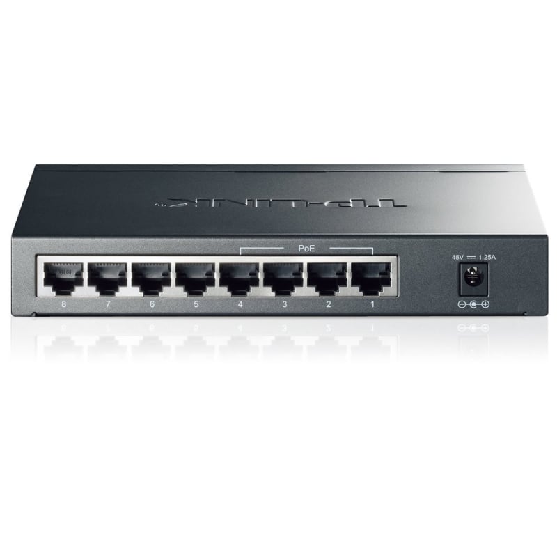 Switch Tp-link Tl-sg1008p de 8 Portas / Rj-45 10 / 100 / 1000 Poe