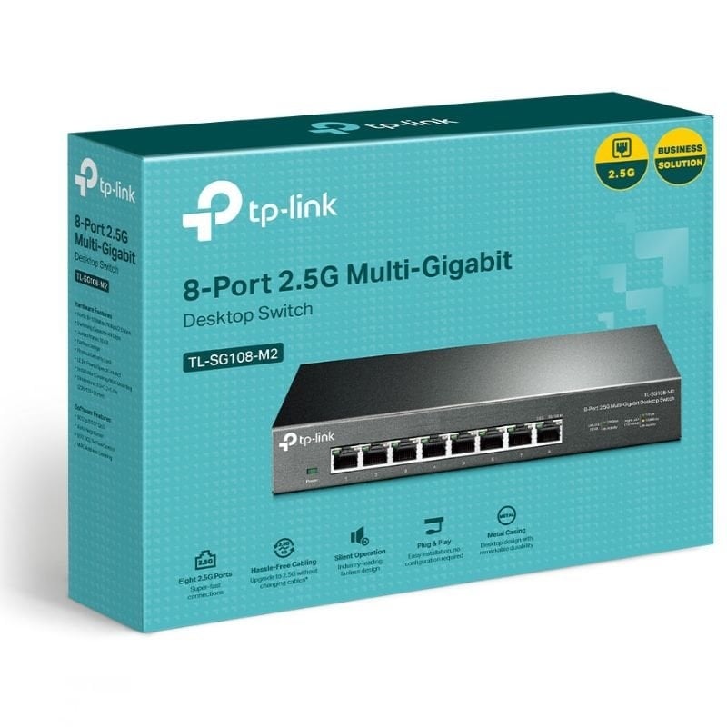 Switch Tp-link Tl-sg108-m2 8 Portas / Rj-45 / 2.5gbps