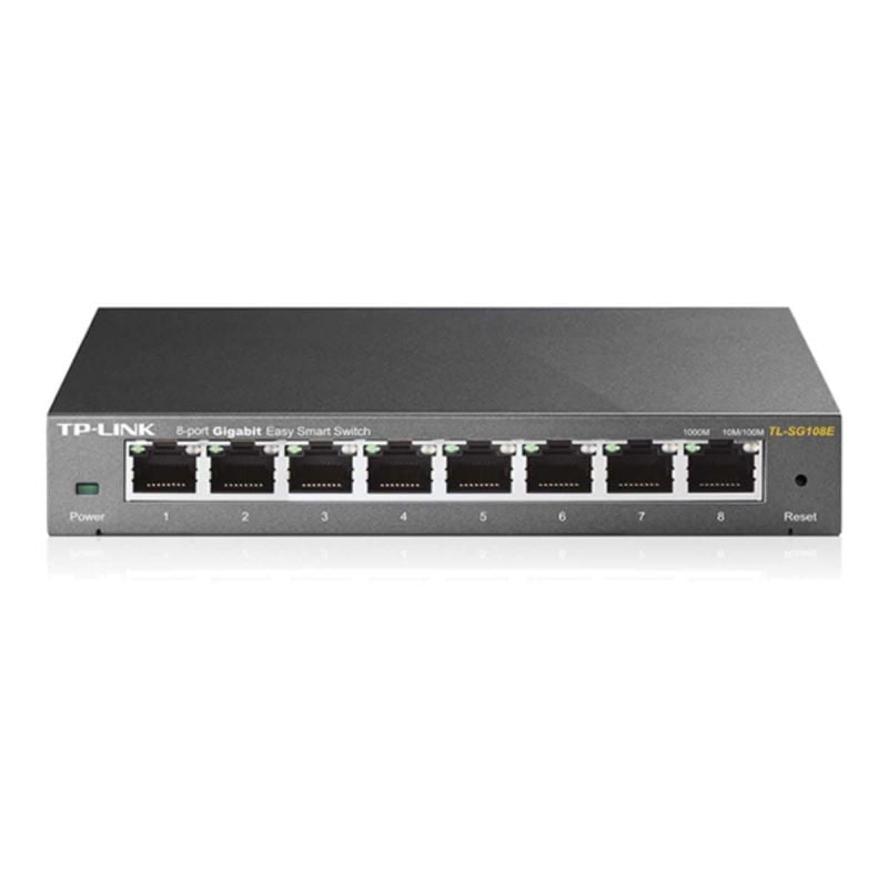Switch Tp-link Easy Smart Tl-sg108e 8 Portas / Rj-45 10 / 100 / 1000