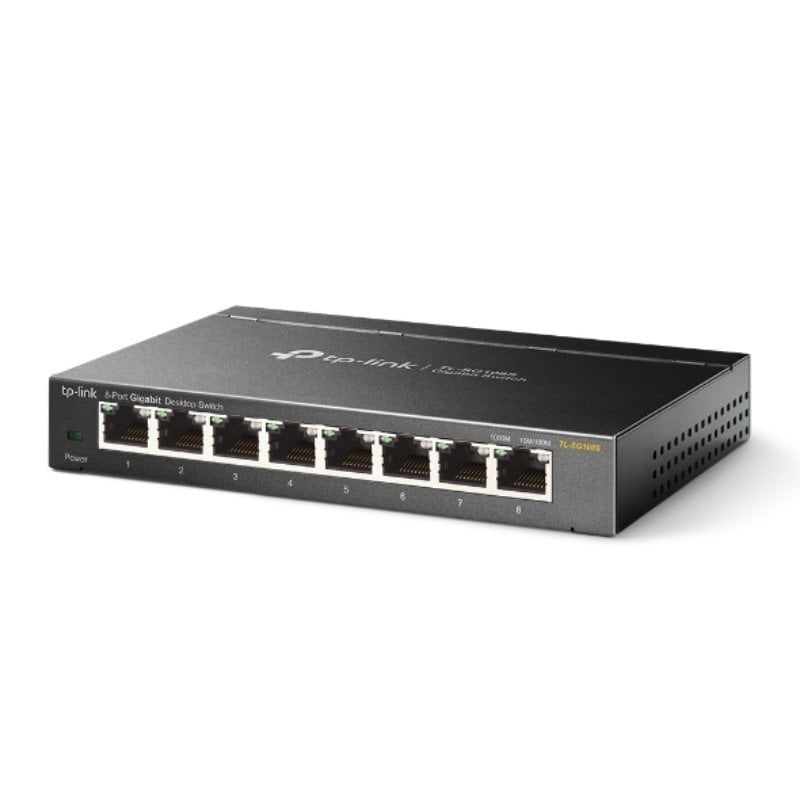 Switch Tp-link Tl-sg108s de 8 Portas / Rj-45 10 / 100 / 1000