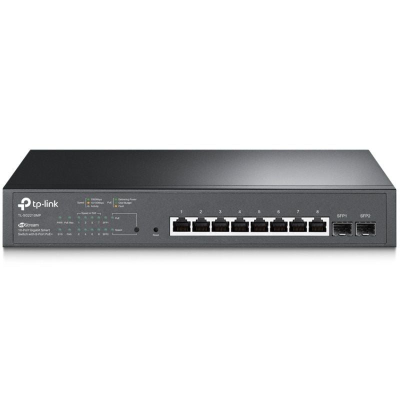 Tp-link Omada Smart Gigabit Jetstream Tl-sg2210mp 10 Portas / Rj-45 10 / 100 / 1000 Poe / SFP Switc…
