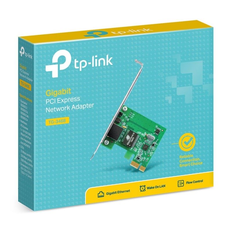 Placa de Rede Tp-link Tg-3468 / 1000mbps Rj45-pci Express Tp-link Tg-3468 / 1000mbps
