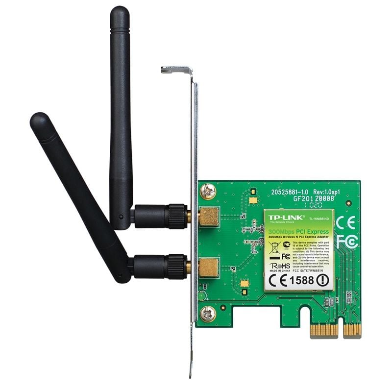 Tp-link Tl-wn881nd Placa de Rede sem Fios-pci Express / 300mbps / 2,4ghz