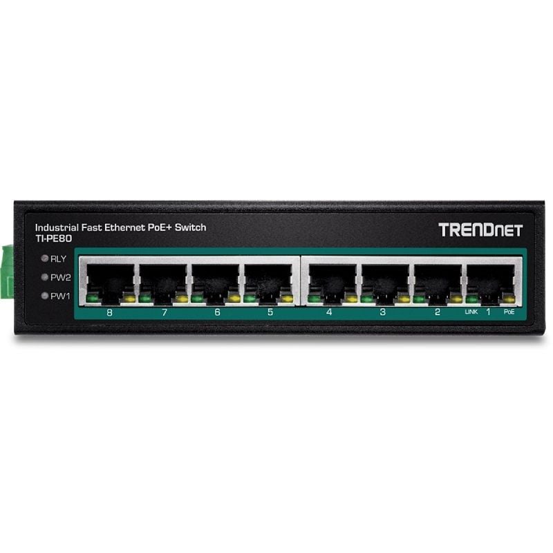 Trendnet Ti-pe80 8 Portas / Rj-45 Gigabit 10 / 100 Poe Switch