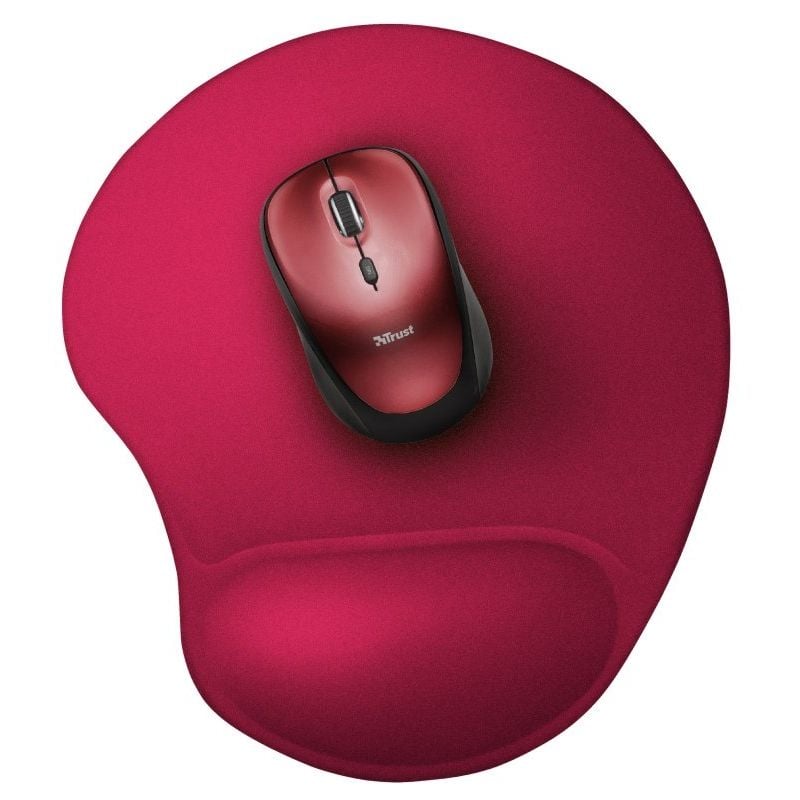 Tapete de Rato Ergonómico Trust 20429 / 16 X 205 X 236mm / Vermelho