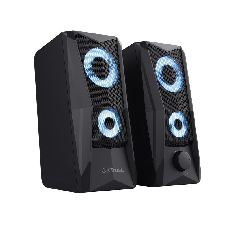 Colunas de Som Trust Gaming GXT 606 JAVV / 12W / 2.0 / Preto