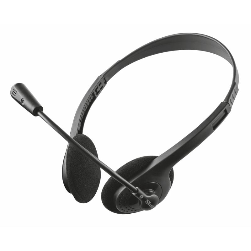 Trust Primo Chat Auscultadores / com Microfone / Jack 3.5 / Preto