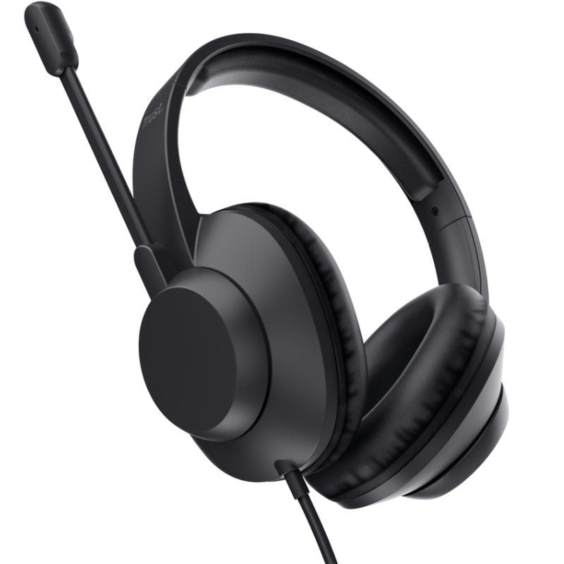 Trust Ayda Max Auscultadores / com Microfone / Jack 3.5 / Preto