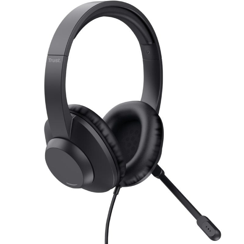 Trust Ayda Max Auscultadores / com Microfone / Jack 3.5 / Preto