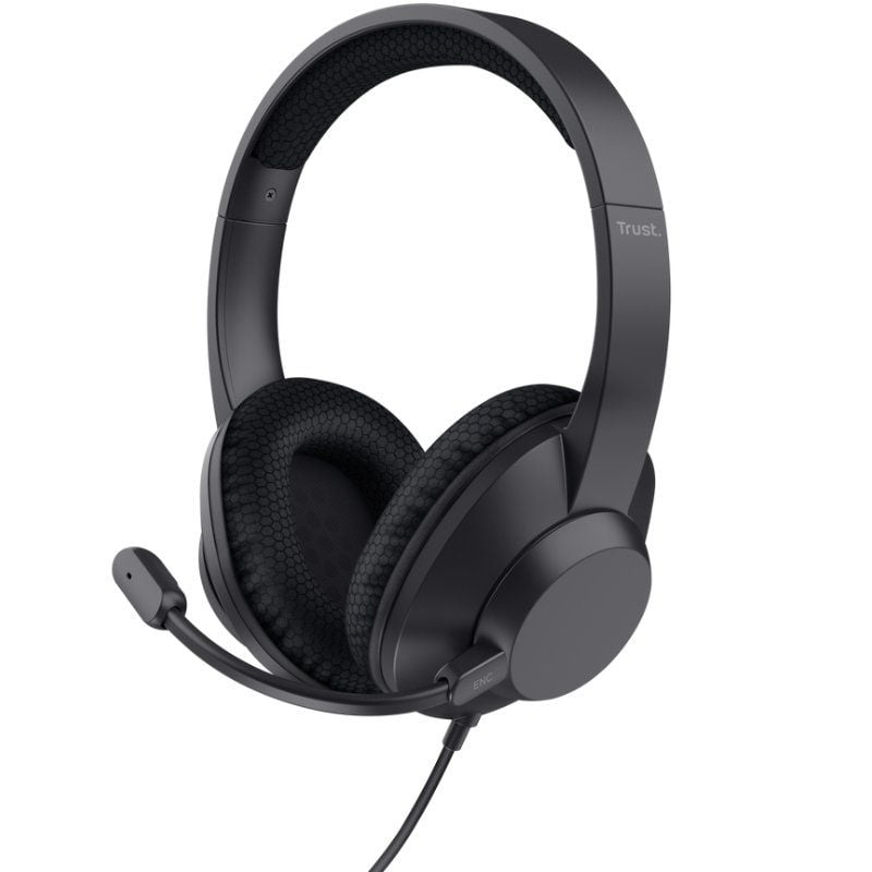 Trust Ayda Max Usb-enc Auscultadores / com Microfone / USB / Preto