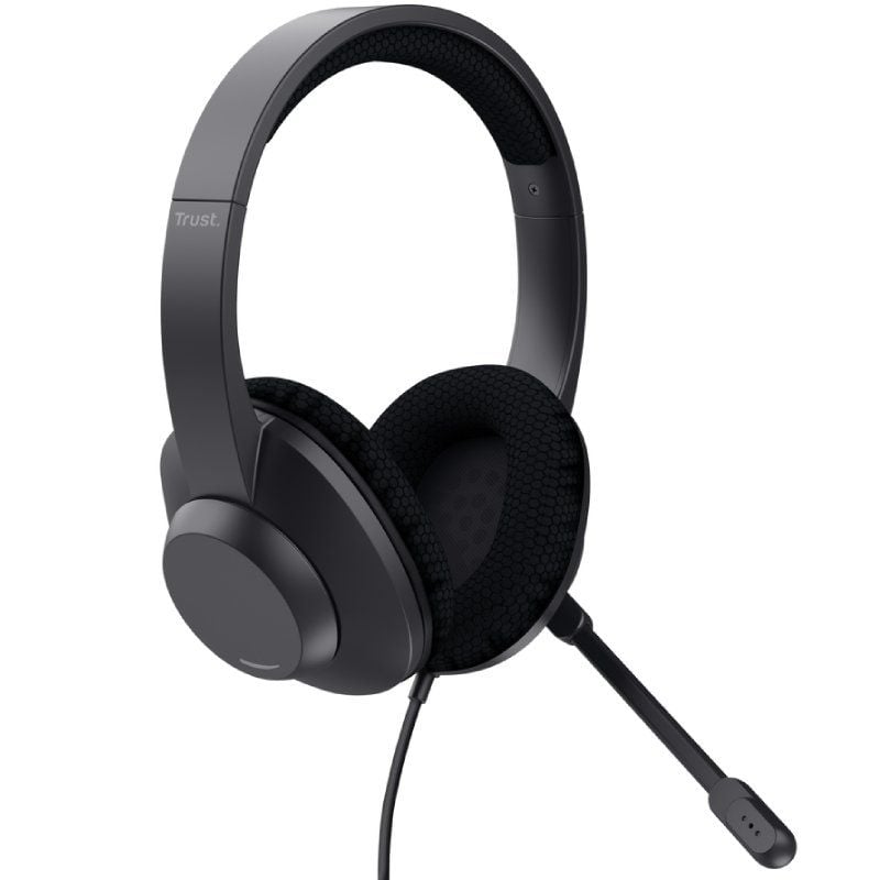 Trust Ayda Max Usb-enc Auscultadores / com Microfone / USB / Preto