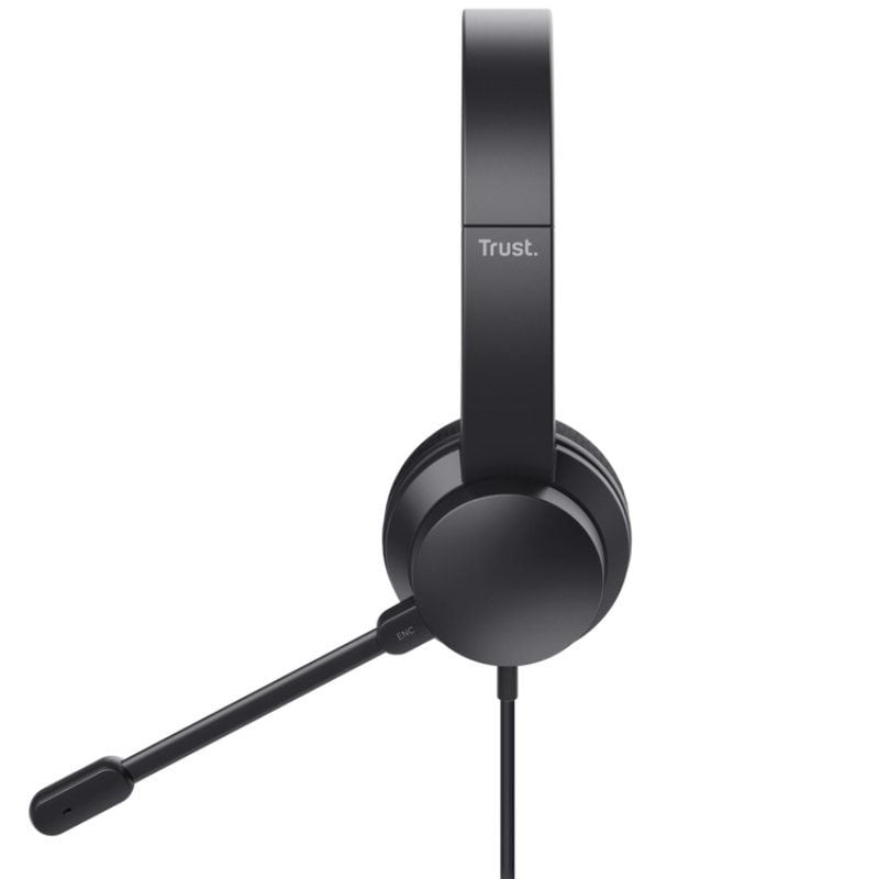 Trust Ayda Headphones / Auscultadores com Microfone / USB / Preto