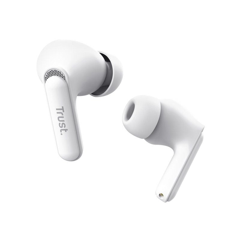 Trust Yavi ENC Auscultadores Bluetooth com Estojo de Carregamento / Branco