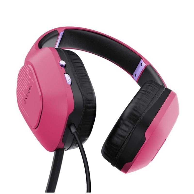 Auscultadores para Jogos com Microfone Trust Gaming GXT 415 Zirox / Jack 3.5 / Rosa