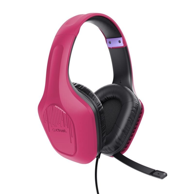 Auscultadores para Jogos com Microfone Trust Gaming GXT 415 Zirox / Jack 3.5 / Rosa