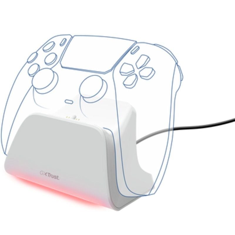 Estação de Carregamento Rápido Trust Gaming GXT 255 para PS5 / Branco