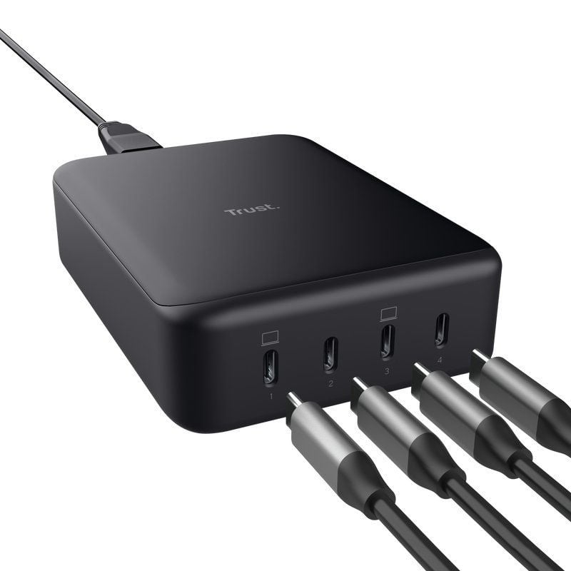 Carregador para Computador Portátil Gan Trust Maxo Gan / 4xusb Type-c / 240W