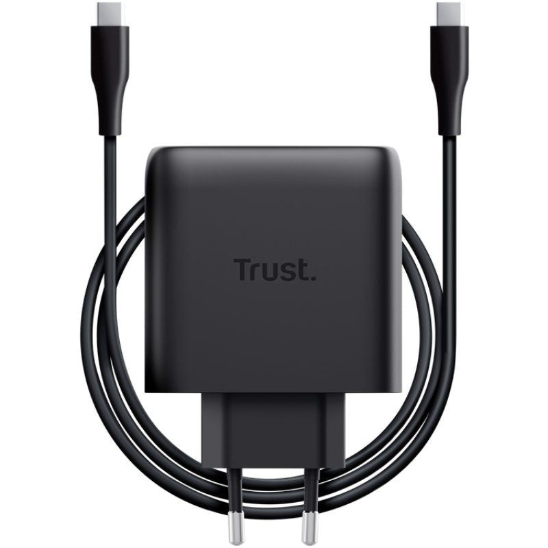 Carregador de Parede Trust Maxo 65W Gan / 1xusb Type-c / Inclui Cabo USB Type-c / 65W