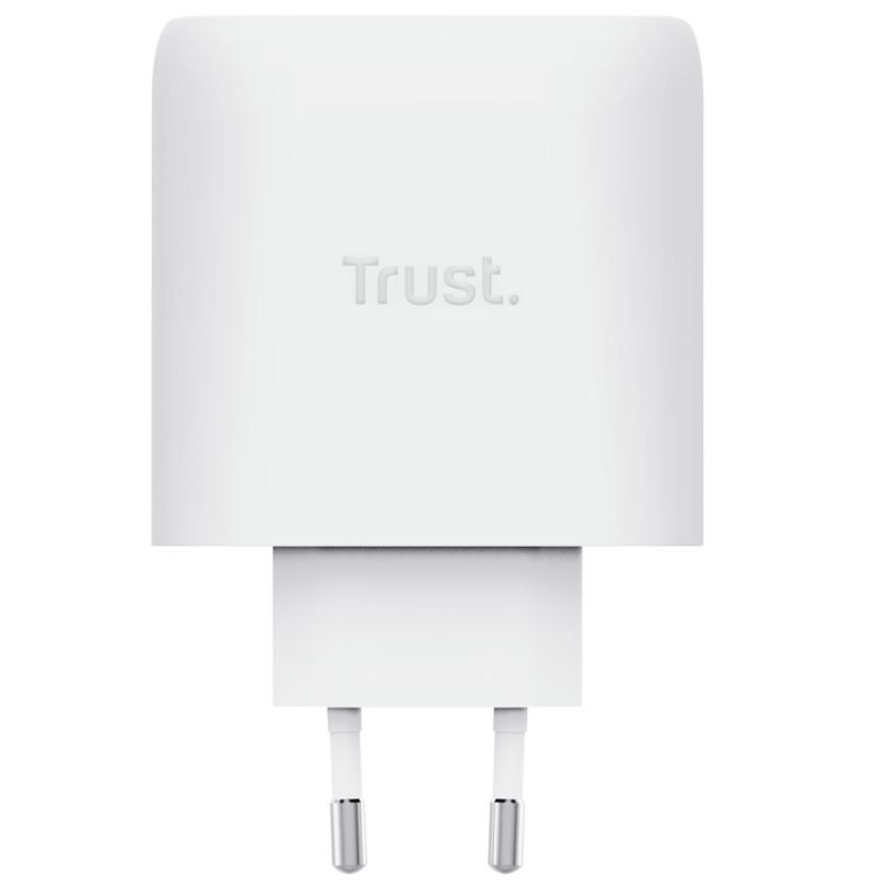 Carregador de Parede Gan Trust Maxo 65W 25526 Gan / 2xusb Tipo C / Inclui Cabo USB Tipo C / 65W