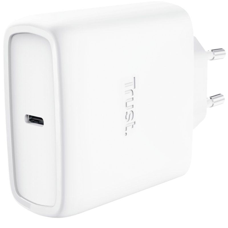 Carregador de Parede Trust Maxo 65W Gan / 1xusb Type-c / Inclui Cabo USB Type-c / 65W