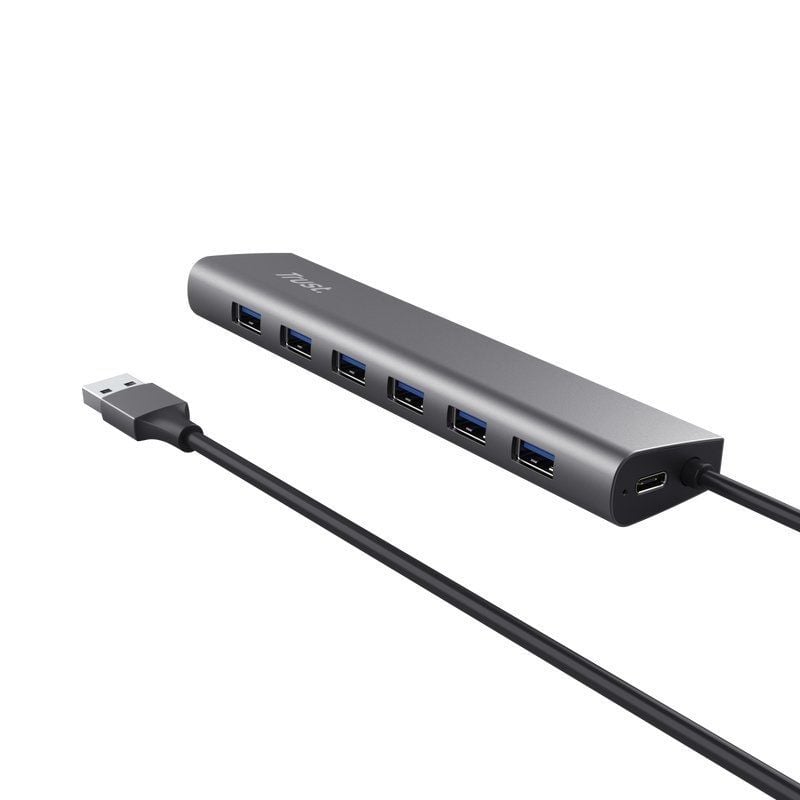 Hub USB 3.2 Gen1 Trust Halyx / 7xusb / 1xusb-c