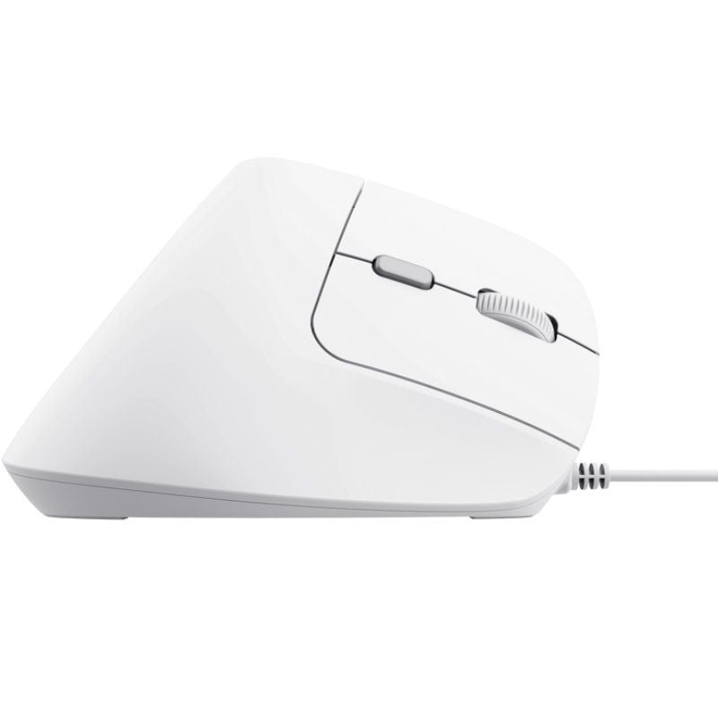Rato Vertical Trust Bayo II / Até 2400 DPI / Branco