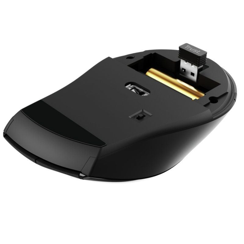 Rato sem Fios Trust Sura / Até 1200 DPI / Preto