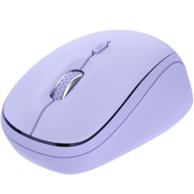 Mini Rato sem Fios para Vários Dispositivos Trust Yvi+ / Até 1600 DPI / Roxo