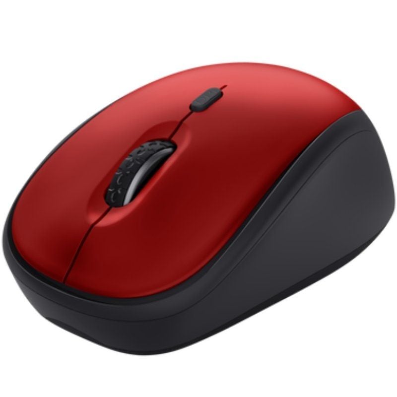 Mini Rato sem Fios Silencioso Trust Yvi+ / Até 1600 DPI / Vermelho