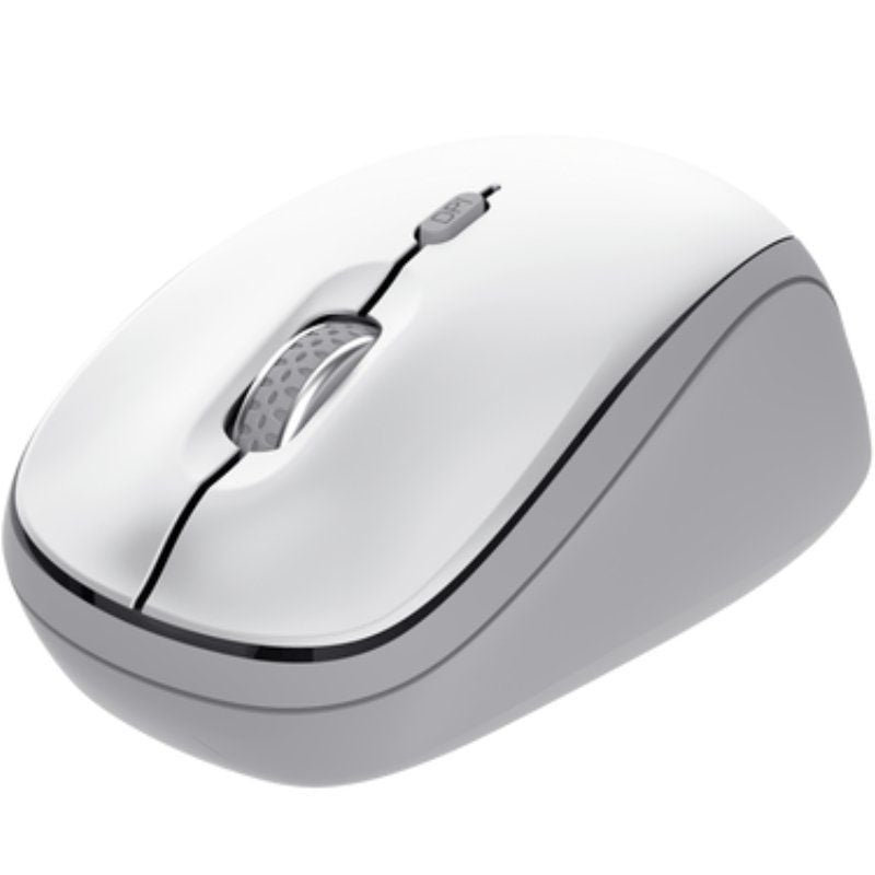 Mini Rato sem Fios para Vários Dispositivos Trust Yvi+ / Até 1600 DPI / Branco