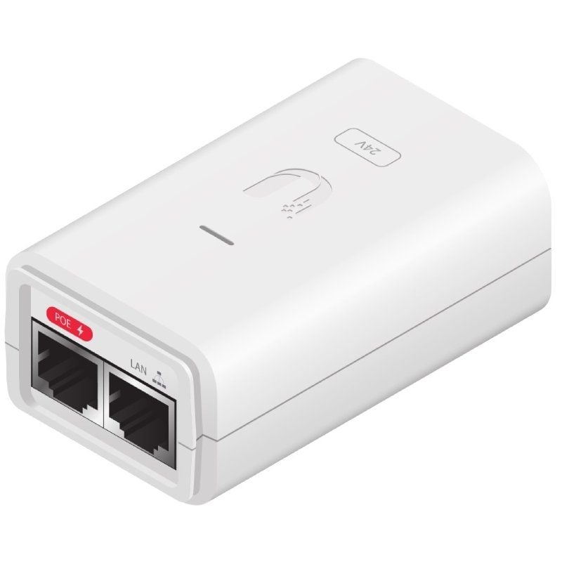 Ubiquiti Poe-24-7w-g-wh Fonte de Alimentação Poe Gigabyte Ubiquiti Poe-24-7w-g-wh