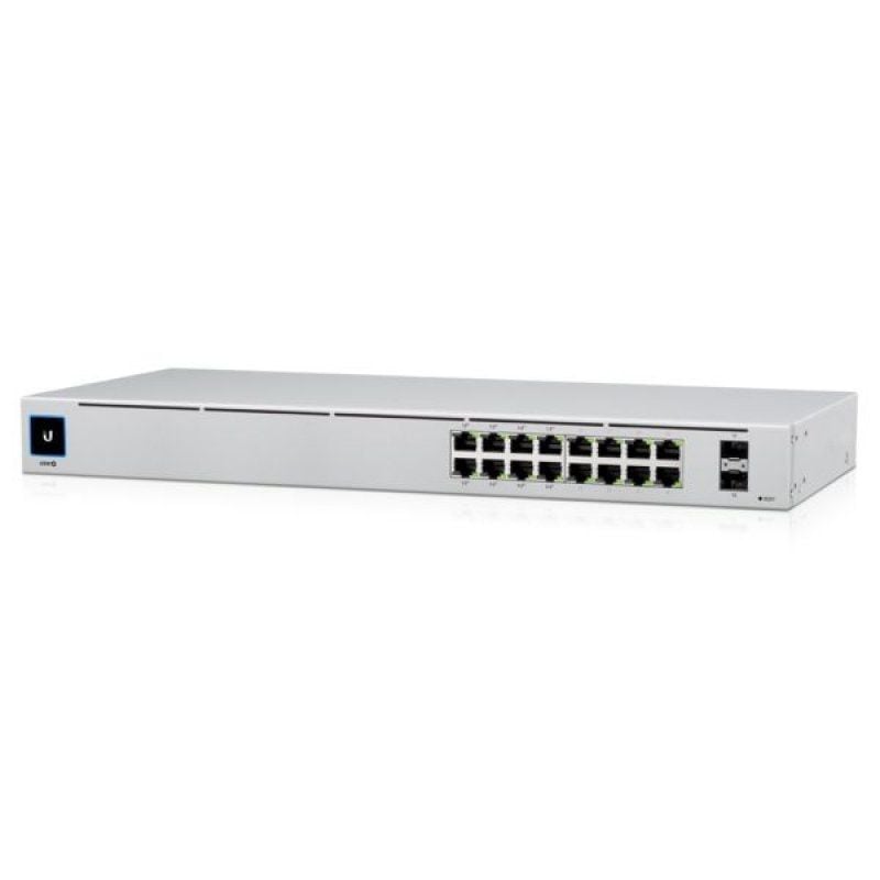 Ubiquiti Usw-16-poe 16 Portas / Rj-45 Gigabit 10 / 100 / 1000 / SFP / Poe+ Switch Gerenciável