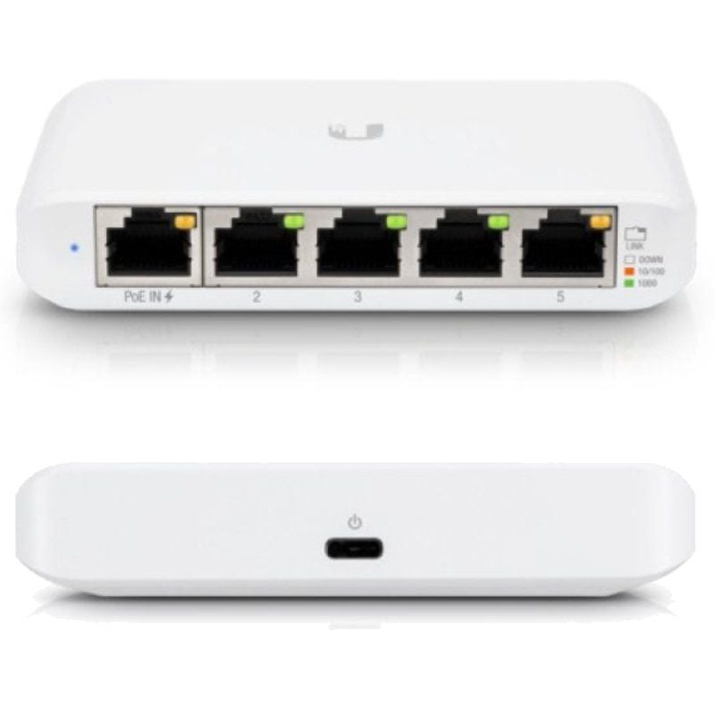 Ubiquiti Usw-flex Mini 5 Portas / RJ45 10 / 100 / 1000 POE Switch Gerenciado