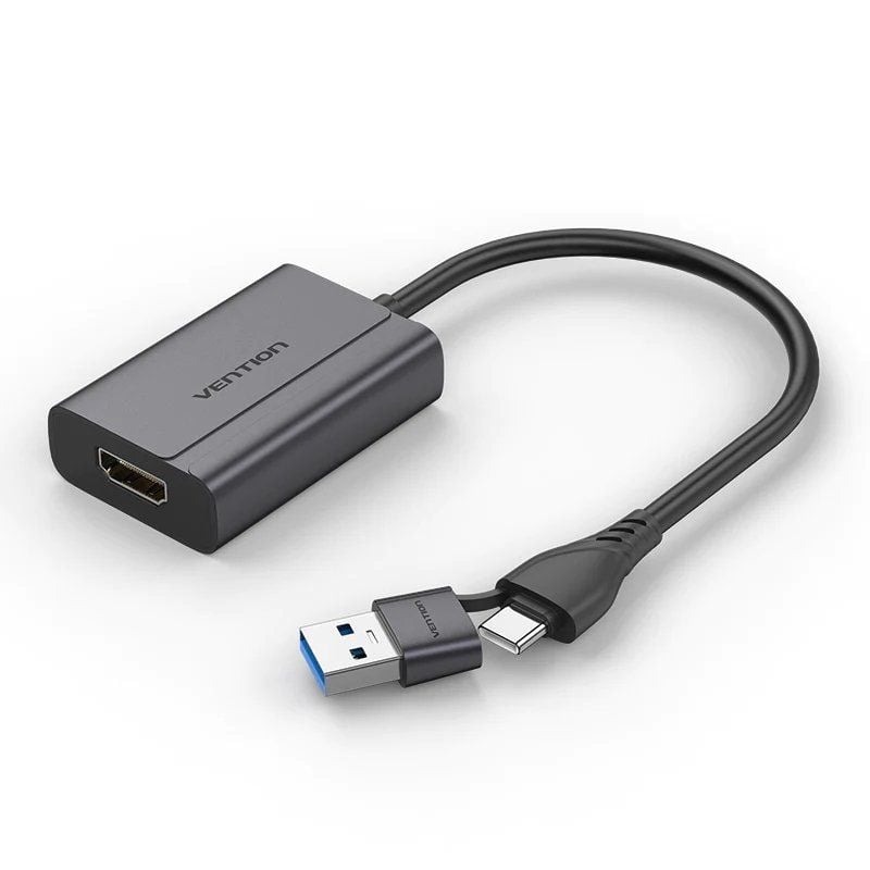 Adaptador Vention ACYHB / USB Tipo C Macho / USB Macho - HDMI Fêmea