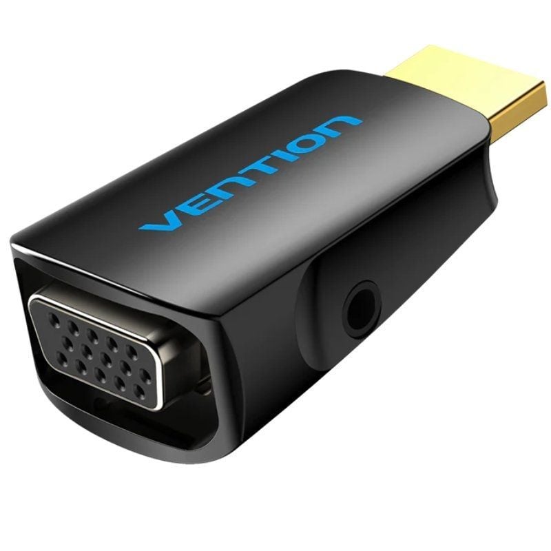 Adaptador Conversor Vention AIDB0 / HDMI Macho para VGA Fêmea / Tomada de Áudio 3,5 Mm
