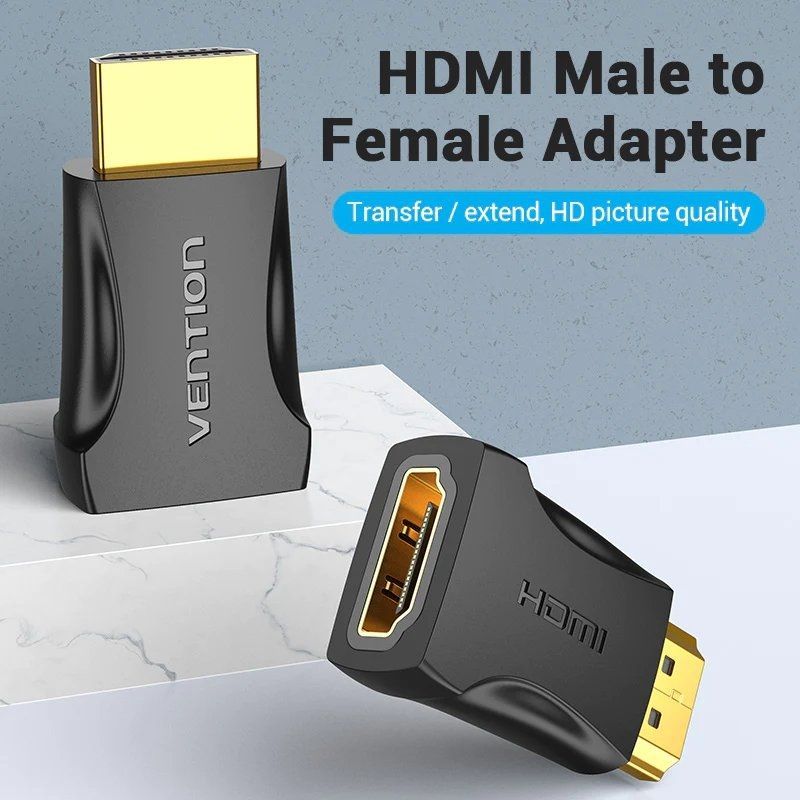 Adaptador HDMI 4K Vention AIMB0 / HDMI Macho - HDMI Fêmea
