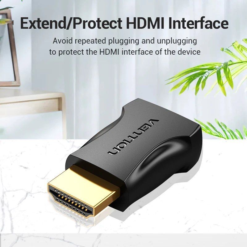 Adaptador HDMI 4K Vention AIMB0 / HDMI Macho - HDMI Fêmea