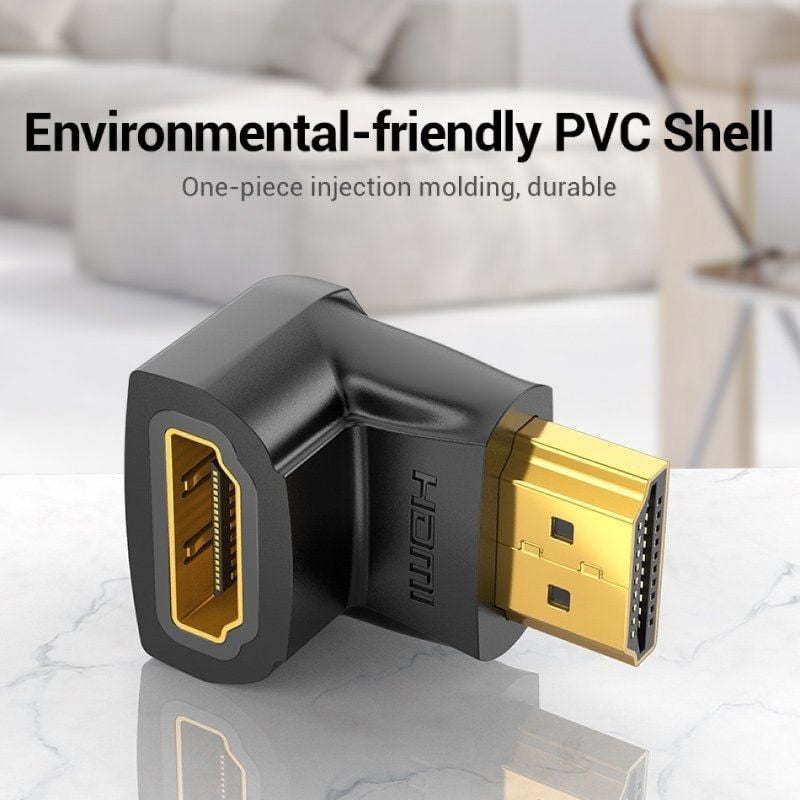 Vention AIOB0 / Adaptador HDMI Macho - HDMI Fêmea 4K 90º Vention AIOB0 / HDMI Macho - HDMI Fêmea