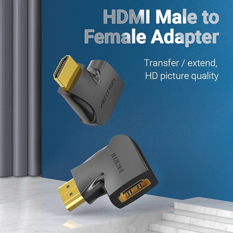 Vention AIQB0 / Adaptador HDMI Macho - HDMI Fêmea 4K 270º Vention AIQB0 / HDMI Macho - HDMI Fêmea