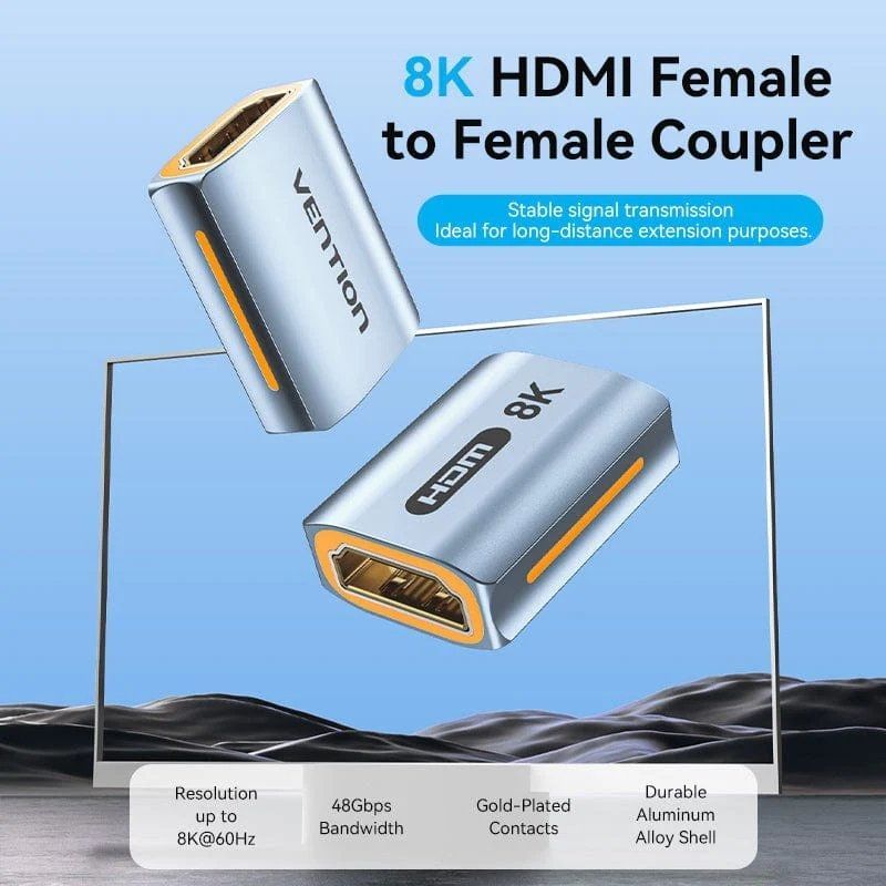 Adaptador Vention AIUH0 8K HDMI / HDMI Fêmea - HDMI Fêmea