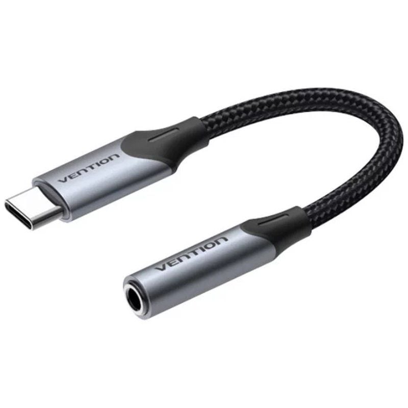 Conversor USB Tipo C Vention BGJHA / USB Tipo C Macho - Jack 3,5 Fêmea / 10cm