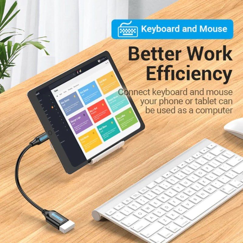 Adaptador USB 3.1 Tipo C Vention CCVBB / Adaptador USB Tipo C Macho - USB Fêmea