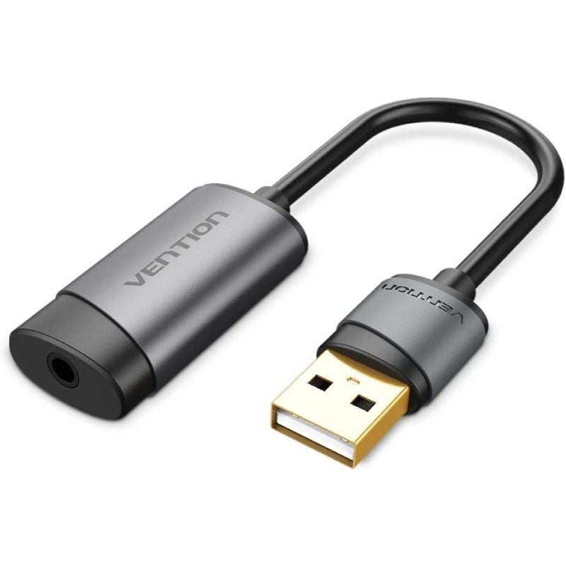 Vention CDJHB Placa de Som / USB Macho - Jack 3.5 Fêmea